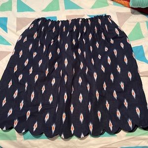 Jcrew scallop skirt